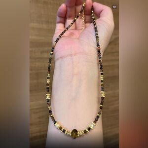 Multi-Gemstone Tiger Eye Pietersite Beaded Necklace
